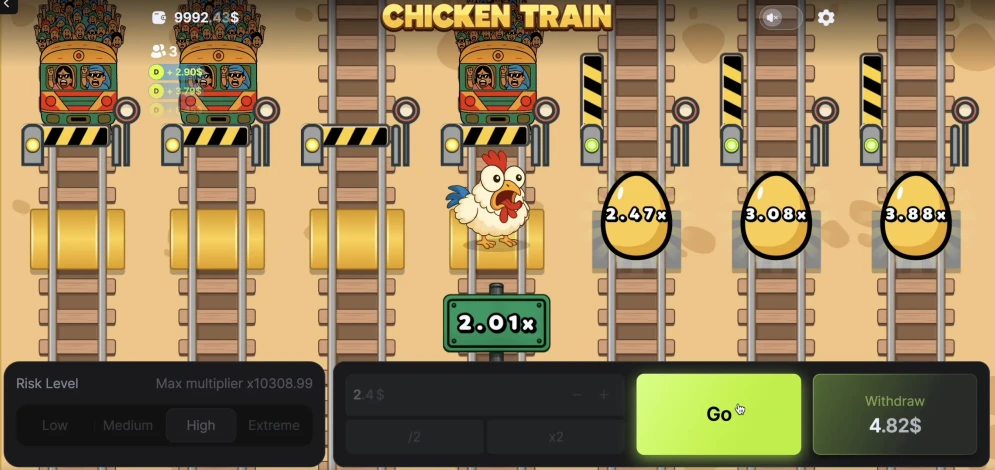 Chicken vs Train Game